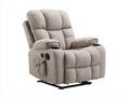 Poltrona reclinabile - Tessuto - 103x95x106 cm - Beige sabbia - Stile casual