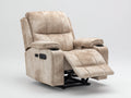 Poltrona reclinabile - Tessuto - 105x97x107 cm - Beige - Stile moderno