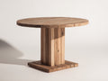 Tavolo da giardino - Legno - 110x110x74 cm - Marrone miele - Naturale