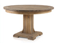 Tavolo da giardino - Legno - 130x130x76 cm - Marrone naturale - Rustico